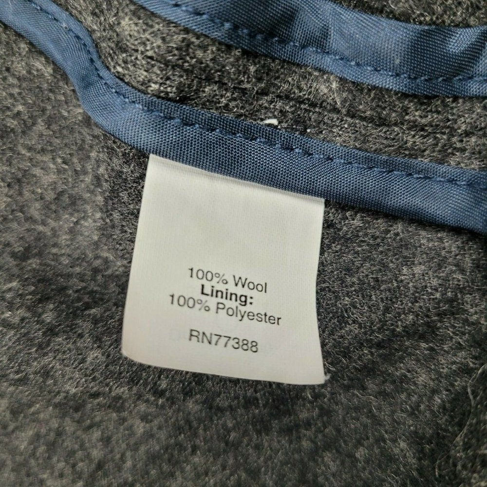 J.Crew Classic 100% Wool Double Breasted Gray Pea Coat Size 2 EUC - Picture 7 of 8